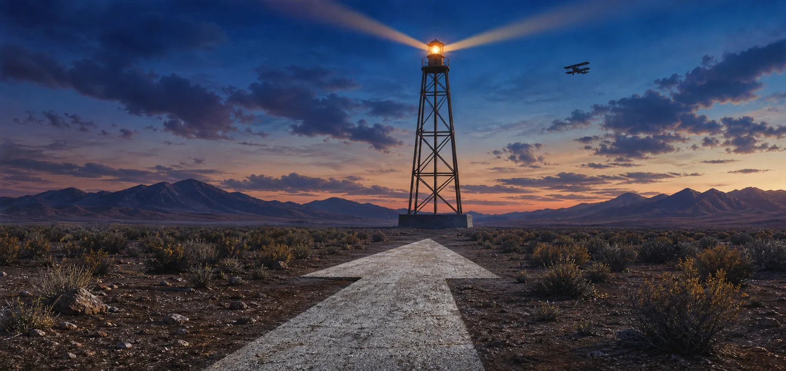 Why 70-Foot Concrete Arrows Still Point Across the American West