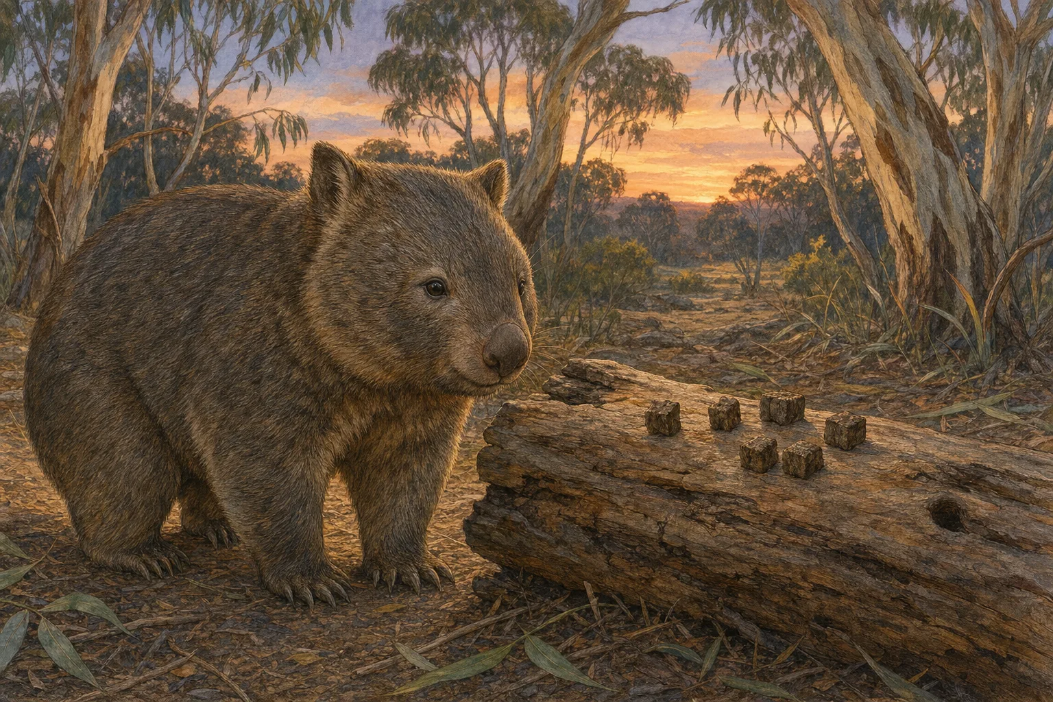 How a Wombat’s Soft Intestine Manufactures Cubes