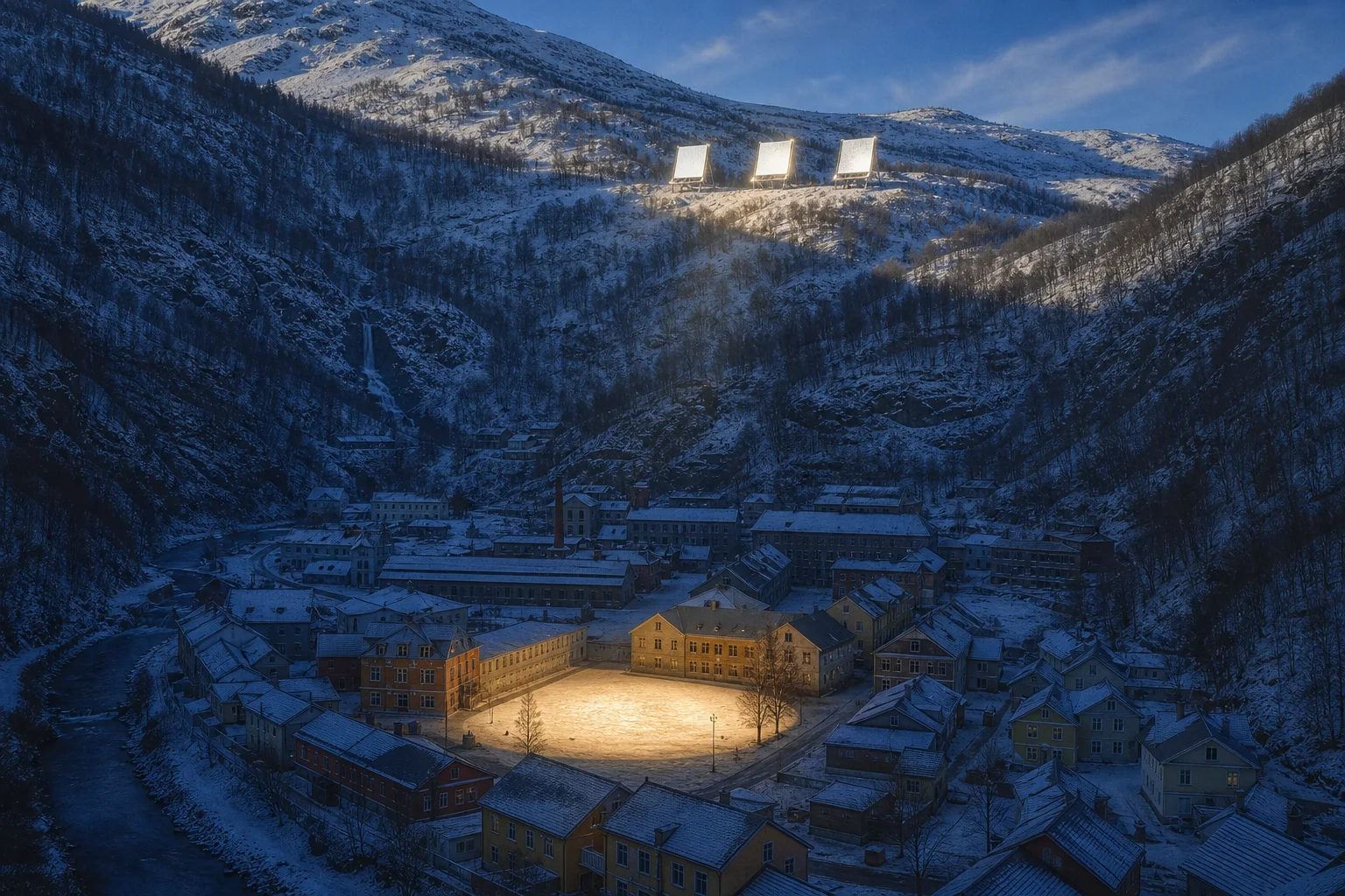 Why a Norwegian Town Sends Winter Sunlight Down a Mountain