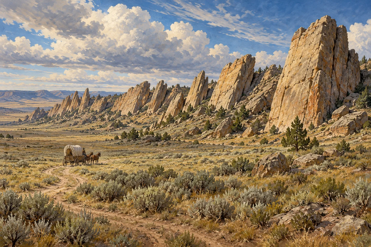 Wyoming’s Avenue of Rocks Looked Like a Sea Serpent to Trail Travelers