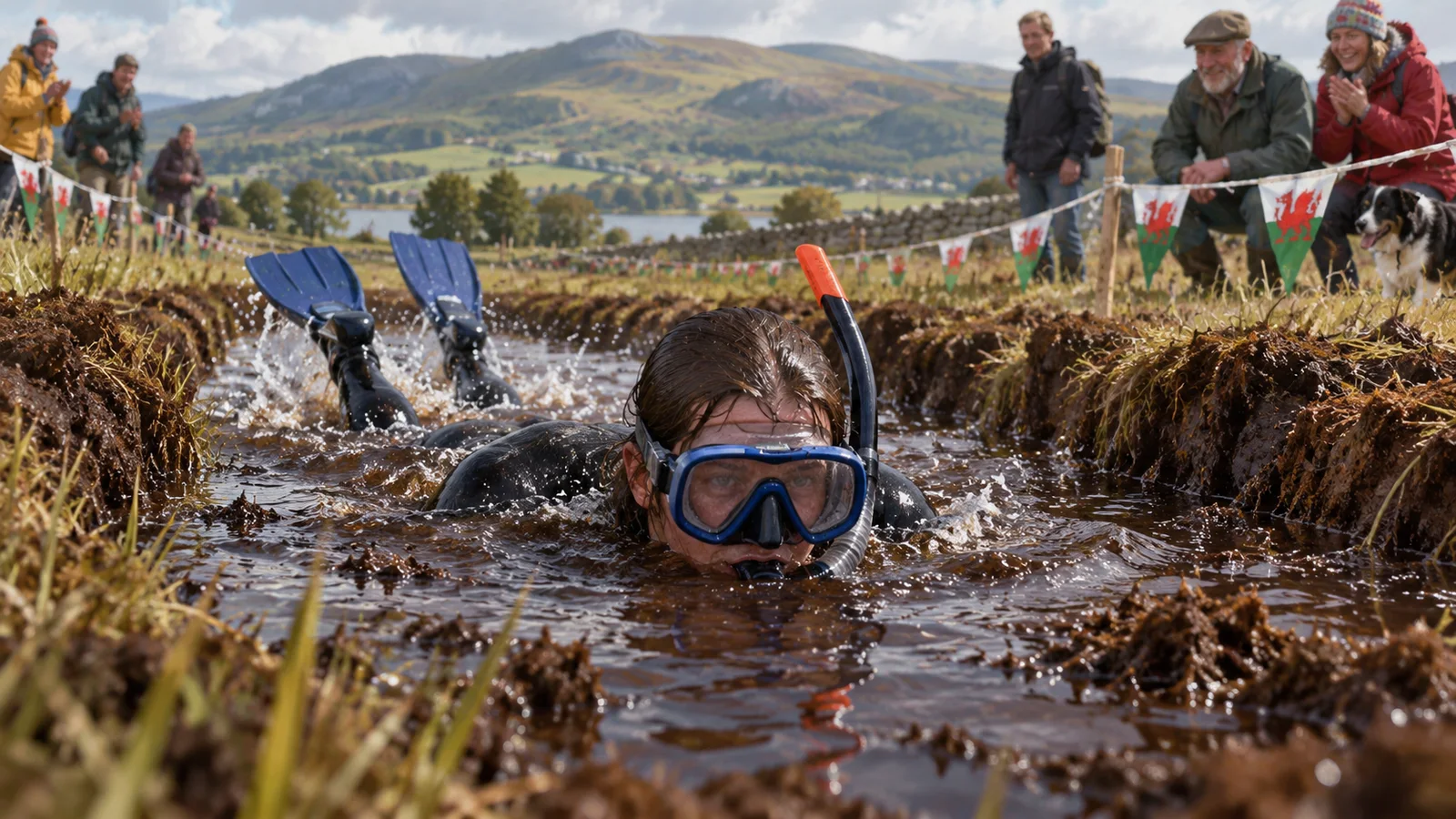 The Welsh Championship Where Snorkelers Race Through a Peat Bog